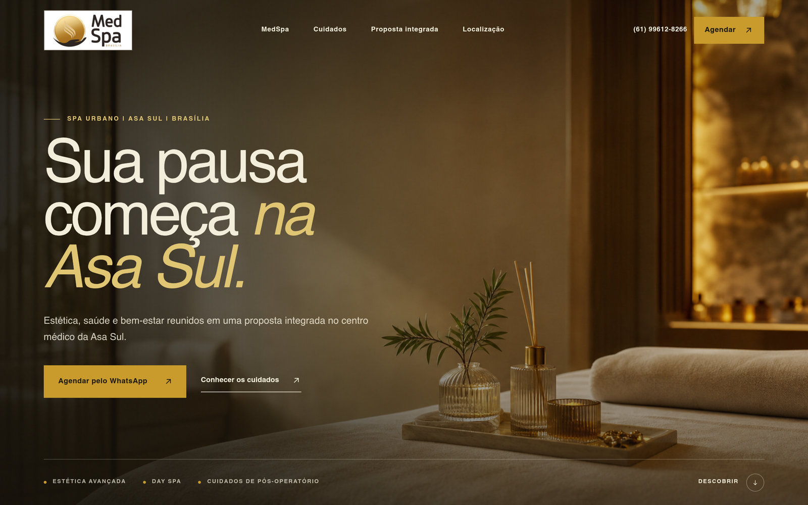 MedSpa Brasília em desktop
